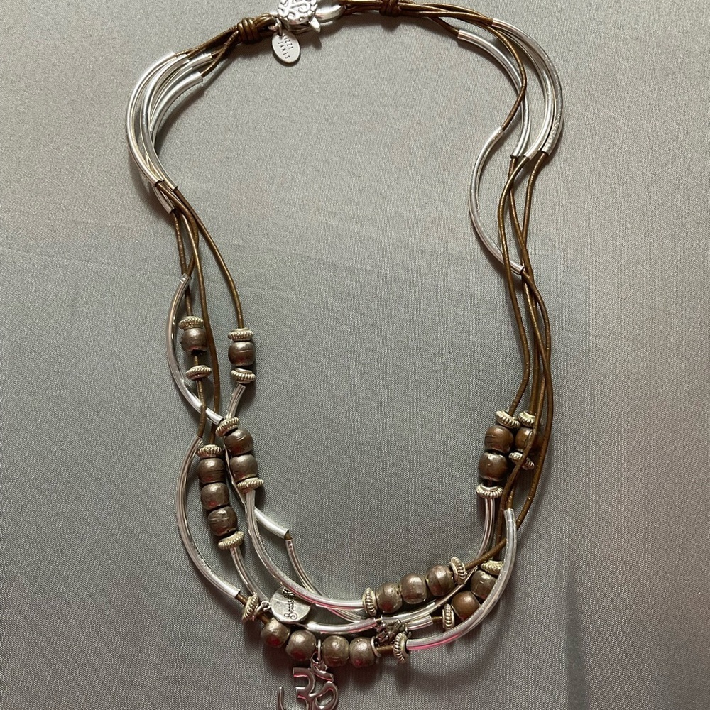 Lizzy James Tree Elephant 30 wrap Bracelet Necklace